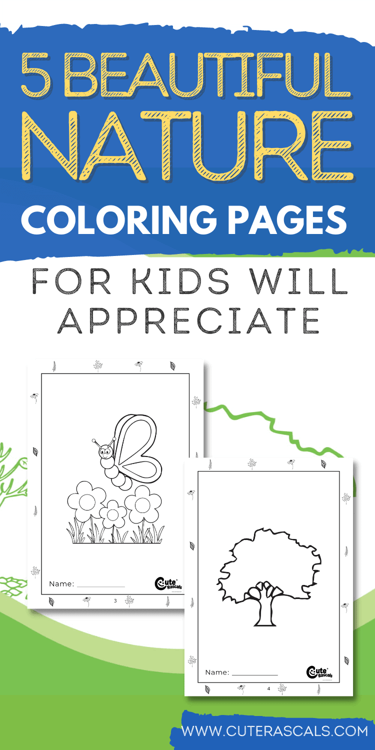 5 Beautiful Nature Coloring Pages for Kids Will Appreciate