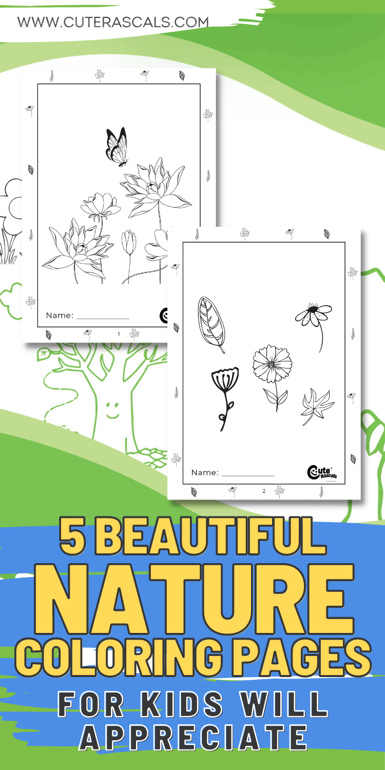 5 Beautiful Nature Coloring Pages for Kids Will Appreciate