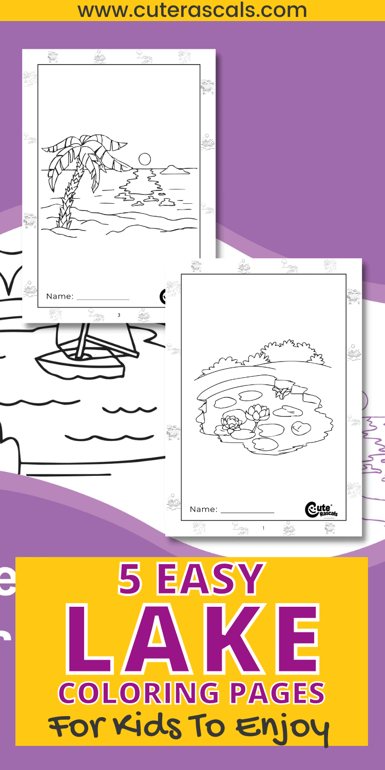 5 Easy Lake Coloring Pages for Kids to Enjoy