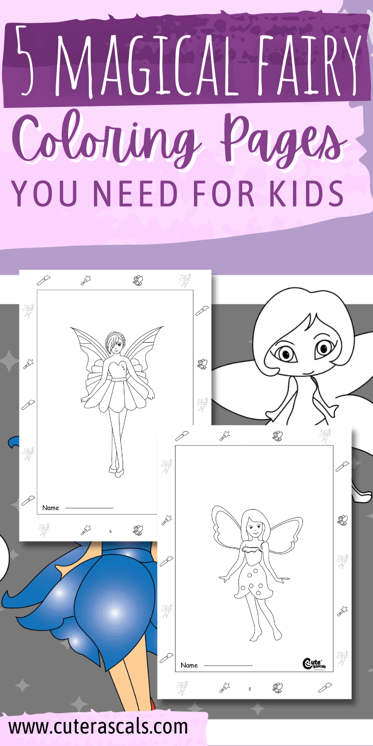 5 Magical Fairy Coloring Pages You Need for Kids
