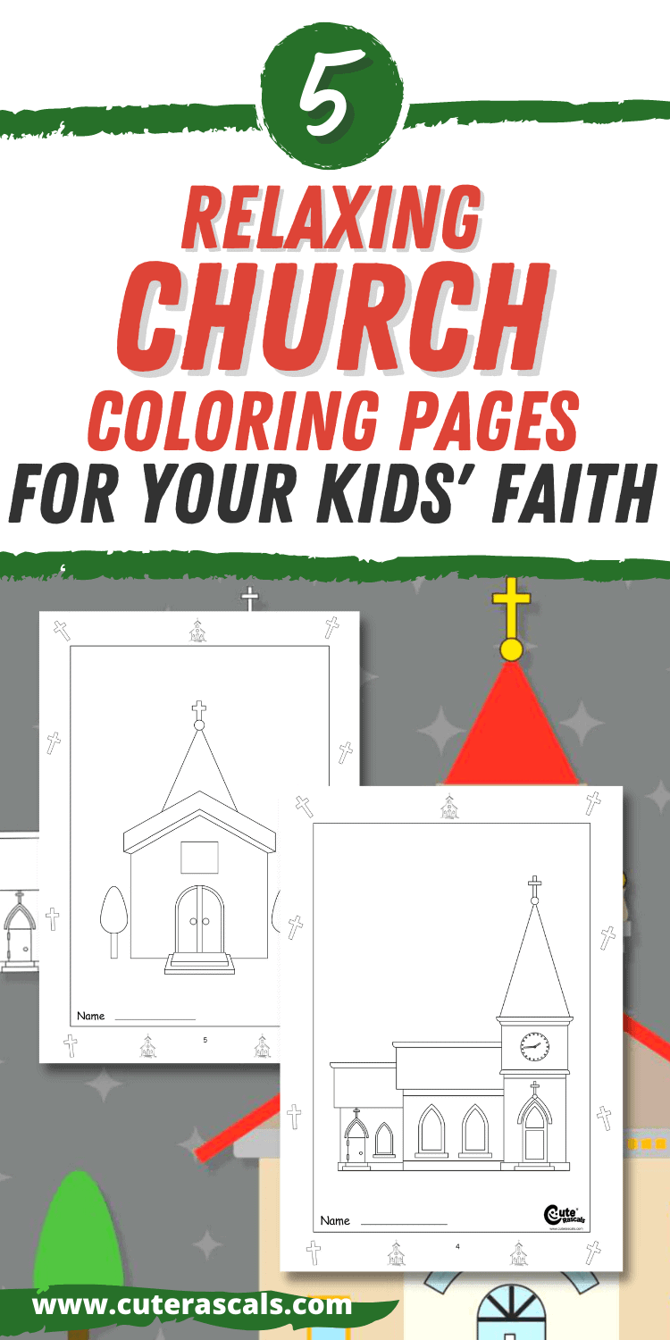 5 Relaxing Church Coloring Pages for Your Kids' Faith