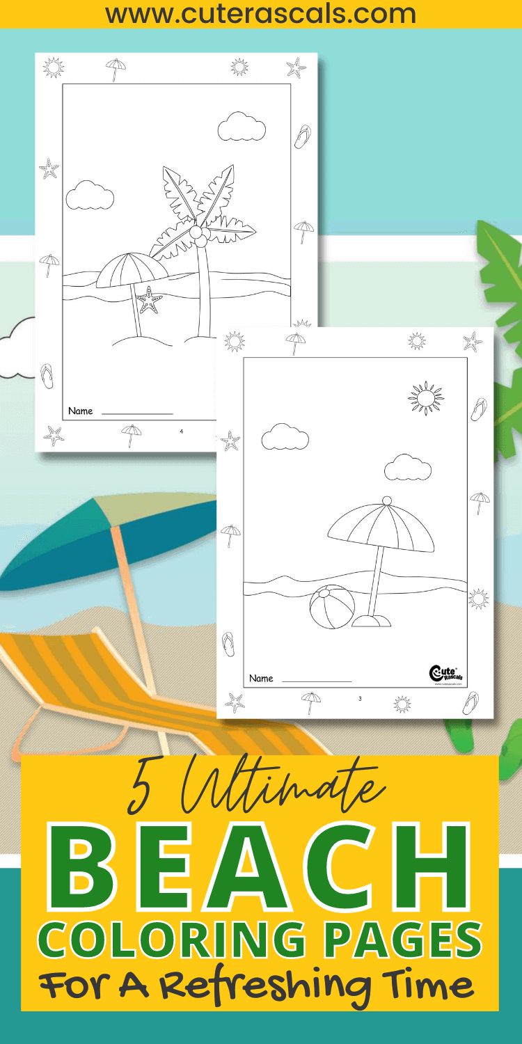 5 Ultimate Beach Coloring Pages for a Refreshing Time