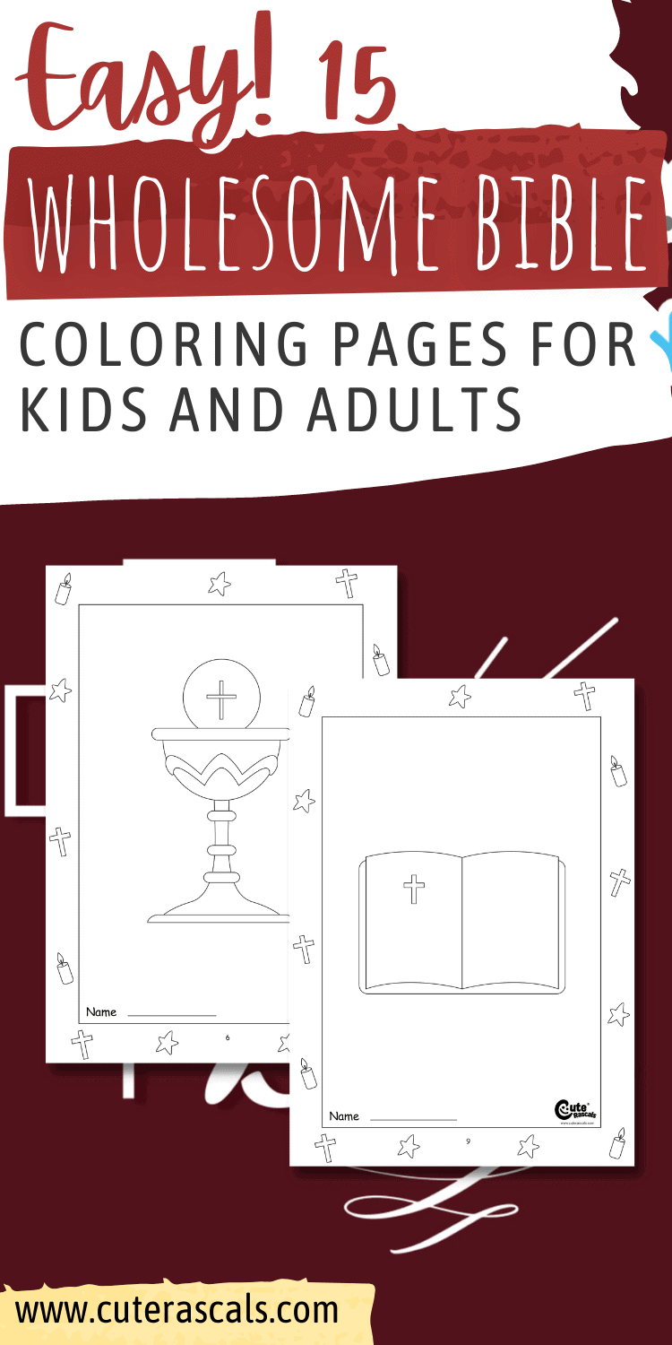 Easy! 15 Wholesome Bible Coloring Pages for Kids and Adults