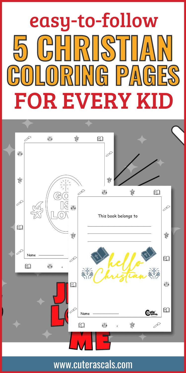 Easy-to-follow 5 Christian Coloring Pages for Every Kid