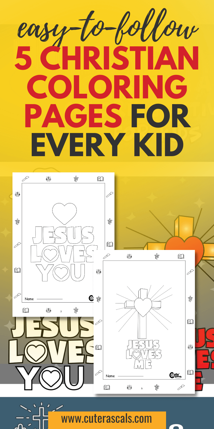 Easy-to-follow 5 Christian Coloring Pages for Every Kid