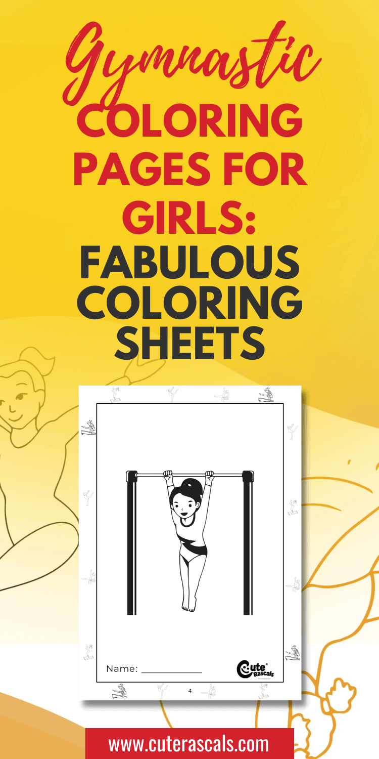Gymnastic Coloring Pages for Girls: 5 Fabulous Coloring Sheets