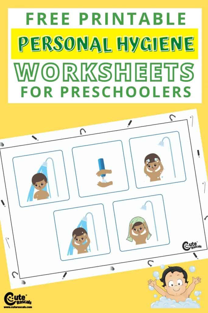 Free printable personal hygiene for kids worksheets