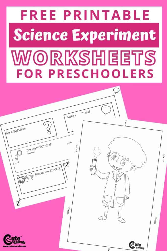 Free printable science experiment worksheets