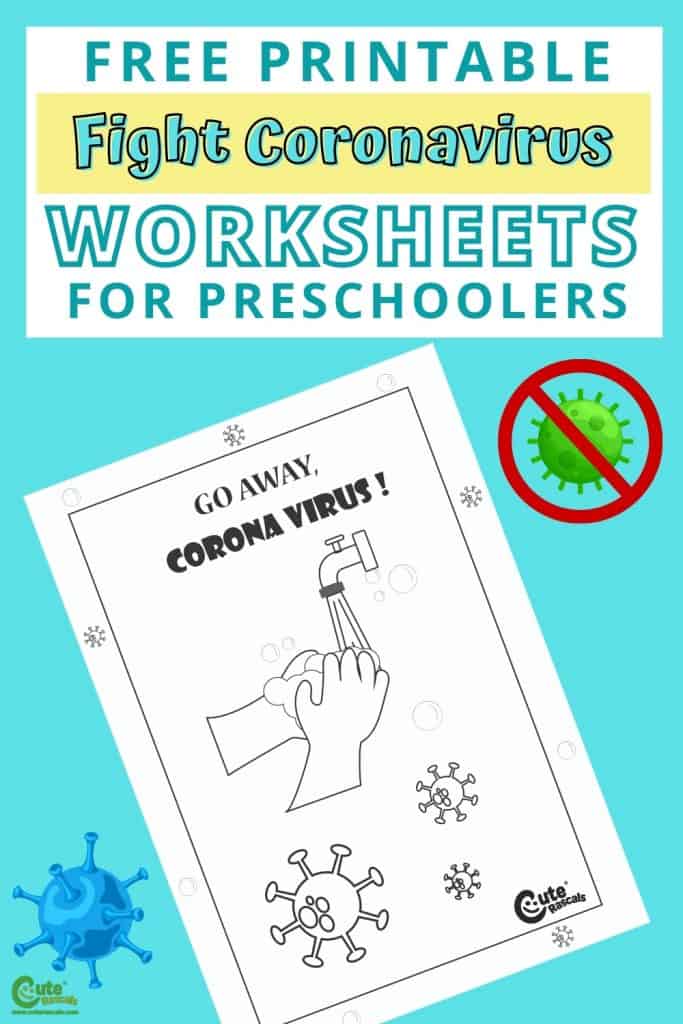 Fight coronavirus! Free printable worksheet for kids