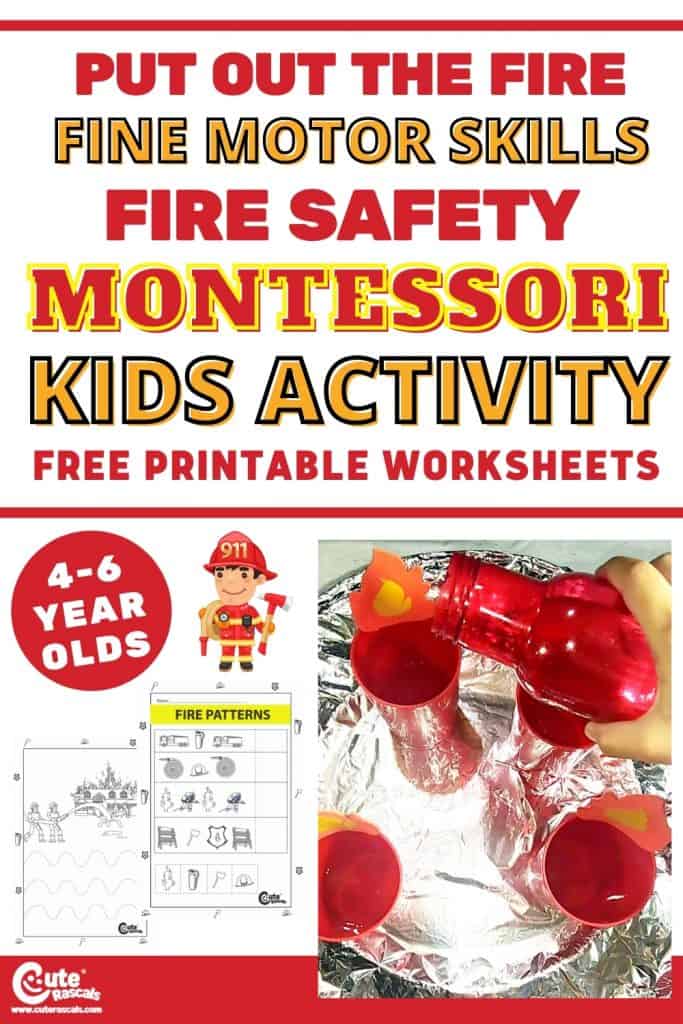 Put out the fire activity. Fun fire safety activities for preschoolers