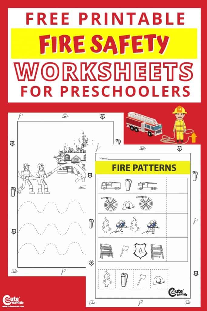 Free printable fire safety worksheets.