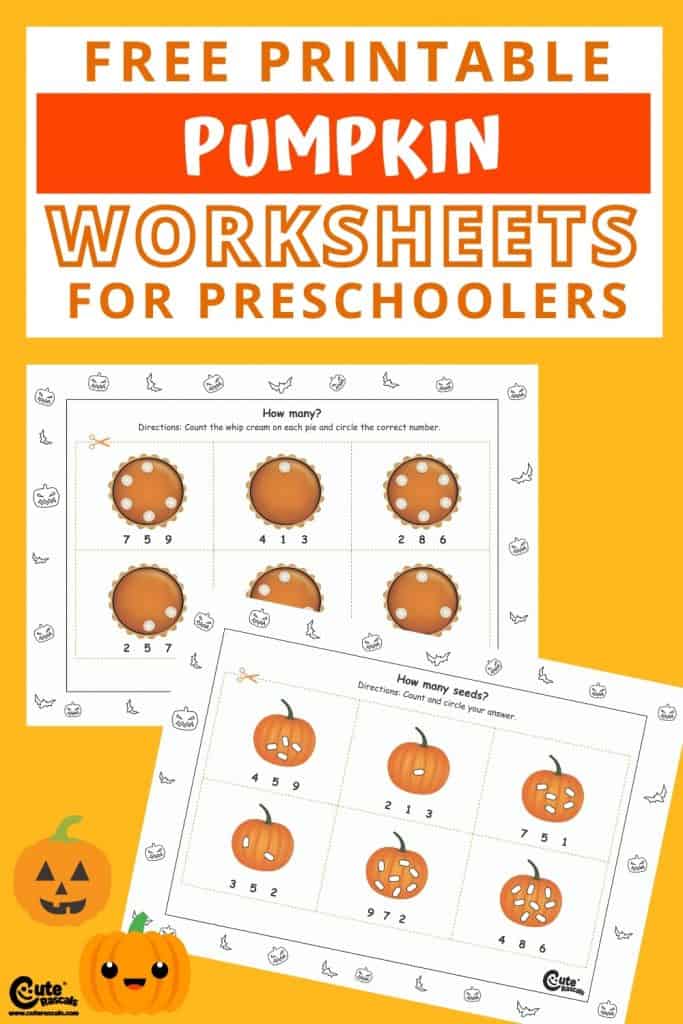 Free printable pumpkin worksheets