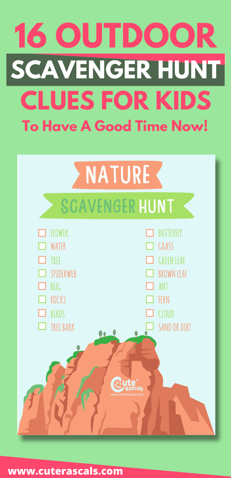 Innovative Outdoor nature scavenger hunt for kids every parent wants