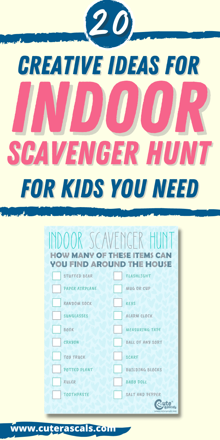 Simple Indoor Scavenger Hunt For Kids Every Parent Should Have