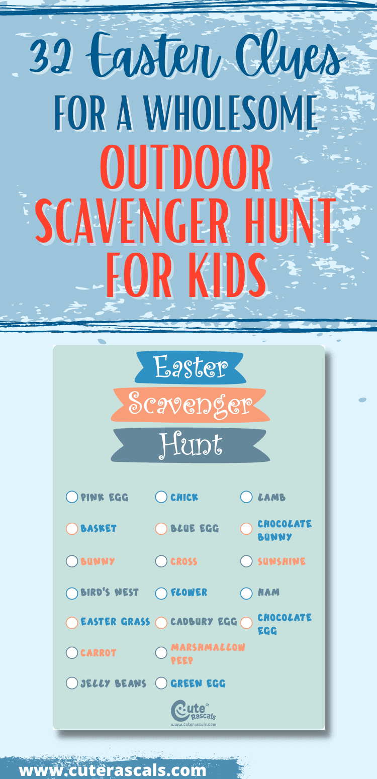 The best outdoor scavenger hunt for kids you need this Easter