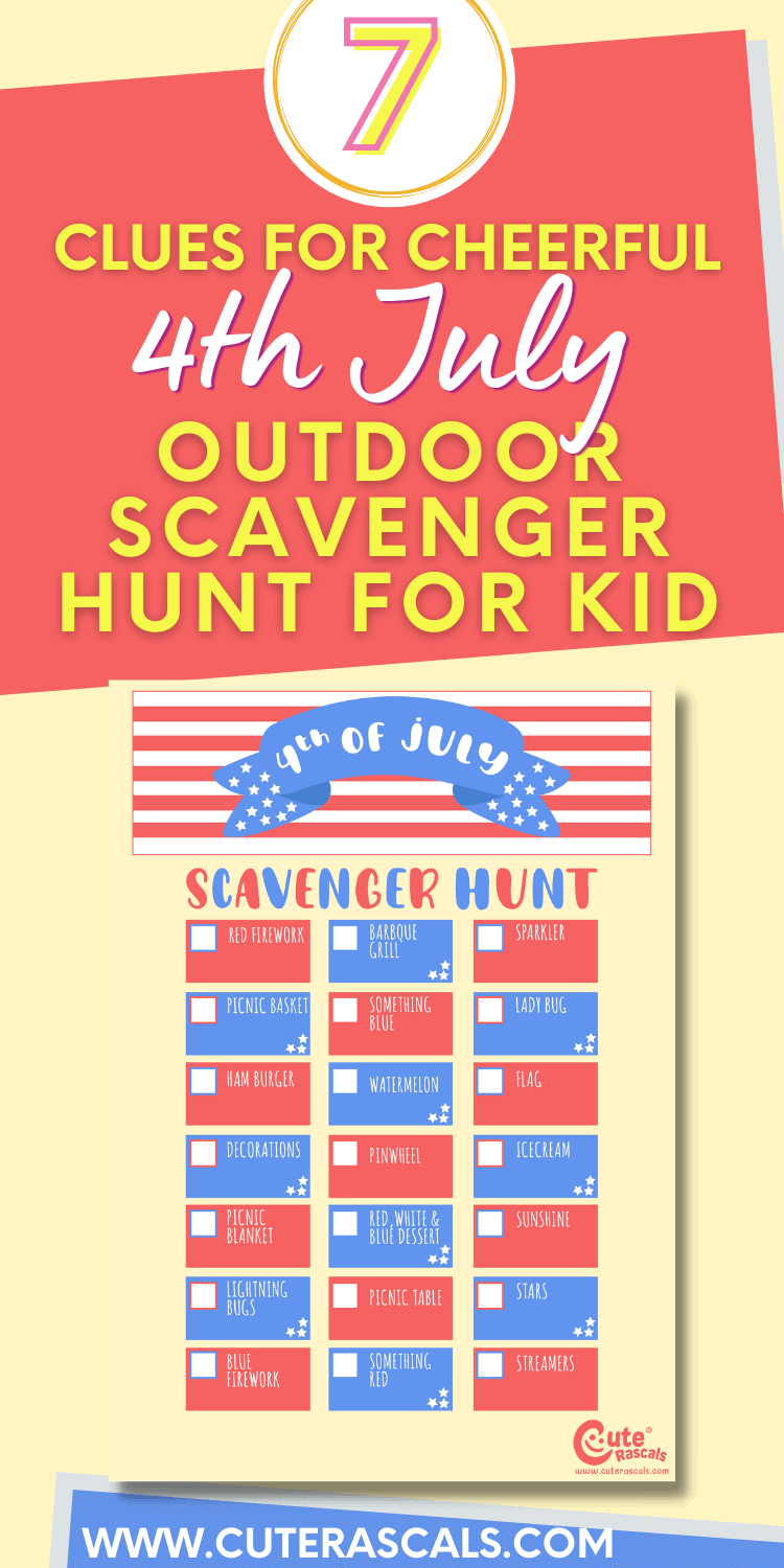 Celebrate 4th July With Awesome Outdoor Scavenger Hunt For Kids