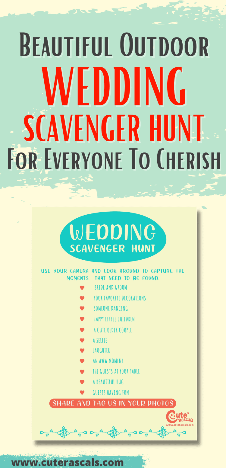 Blissful Outdoor Wedding Photography Scavenger Hunt For Your Loved Ones