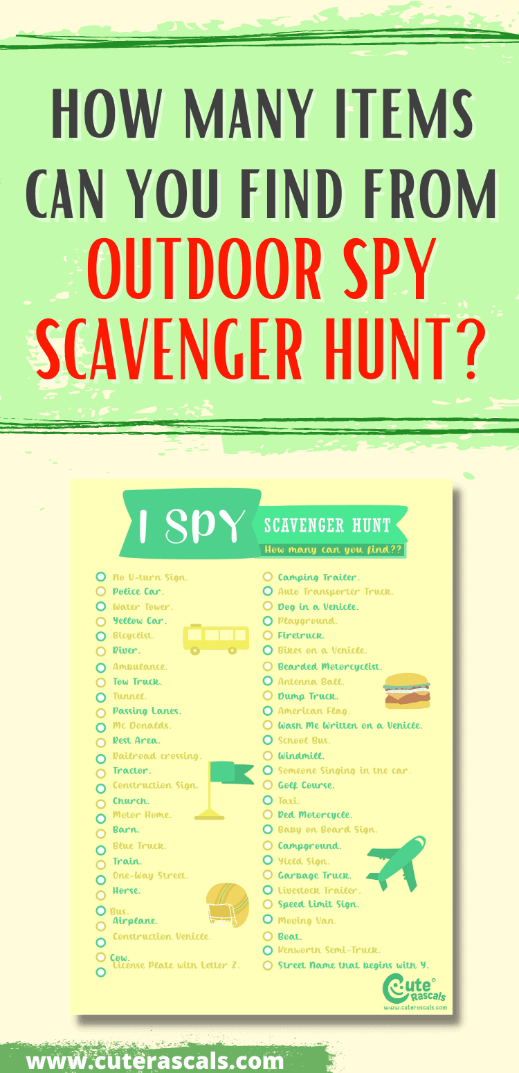 54 clues for thrilling outdoor spy scavenger hunt for kids