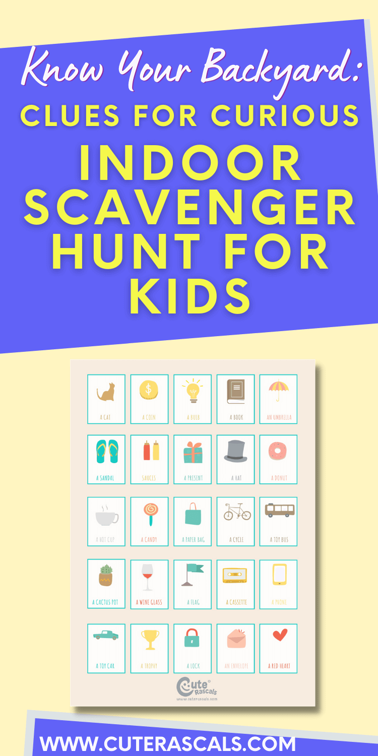 Smart Indoor/Outdoor Scavenger Hunt Bingo For Kids To Enjoy Everyday