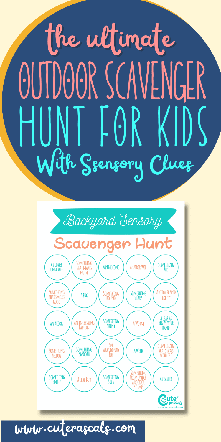New! Sensory Outdoor Scavenger Hint For Kids You Need to Try Today