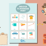 Active Indoor Scavenger Hunt For Parents to Keep Toddlers Occupied
