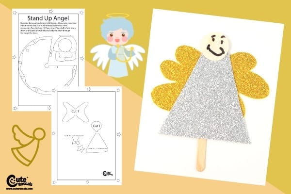 Easy Easter Angel Craft for Kids Montessori Worksheets (4-6 Year Olds)