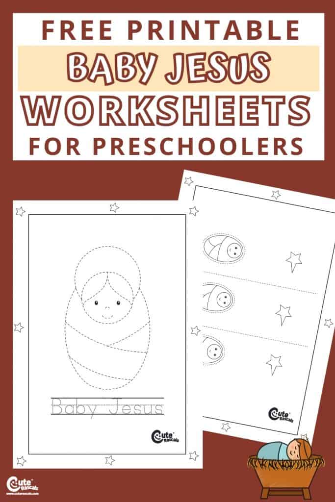 Free printable baby Jesus worksheets for preschoolers