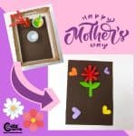 Flower Card Happy Mother's Day Craft Ideas for Kids Montessori Worksheets (4-6-Year-Olds)
