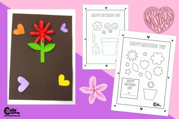 Happy Mother's Day Craft Ideas for Kids Montessori Worksheets (4-6 Year Olds)