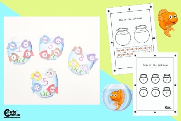 How Many Fishes in the Fishbowl? Fun Math Games for Kids (4-6 Year Olds)