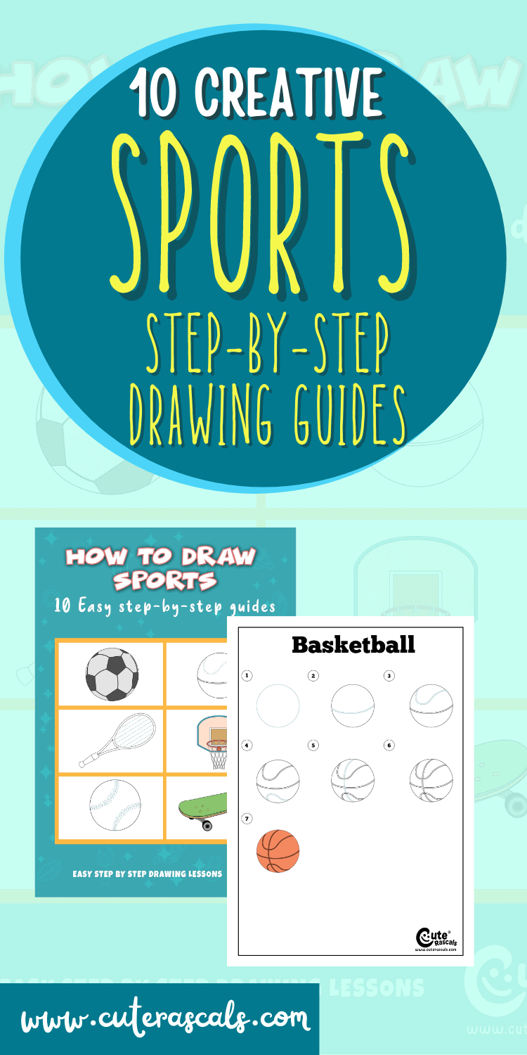 10 Creative Sports Step-By-Step Drawing Guides