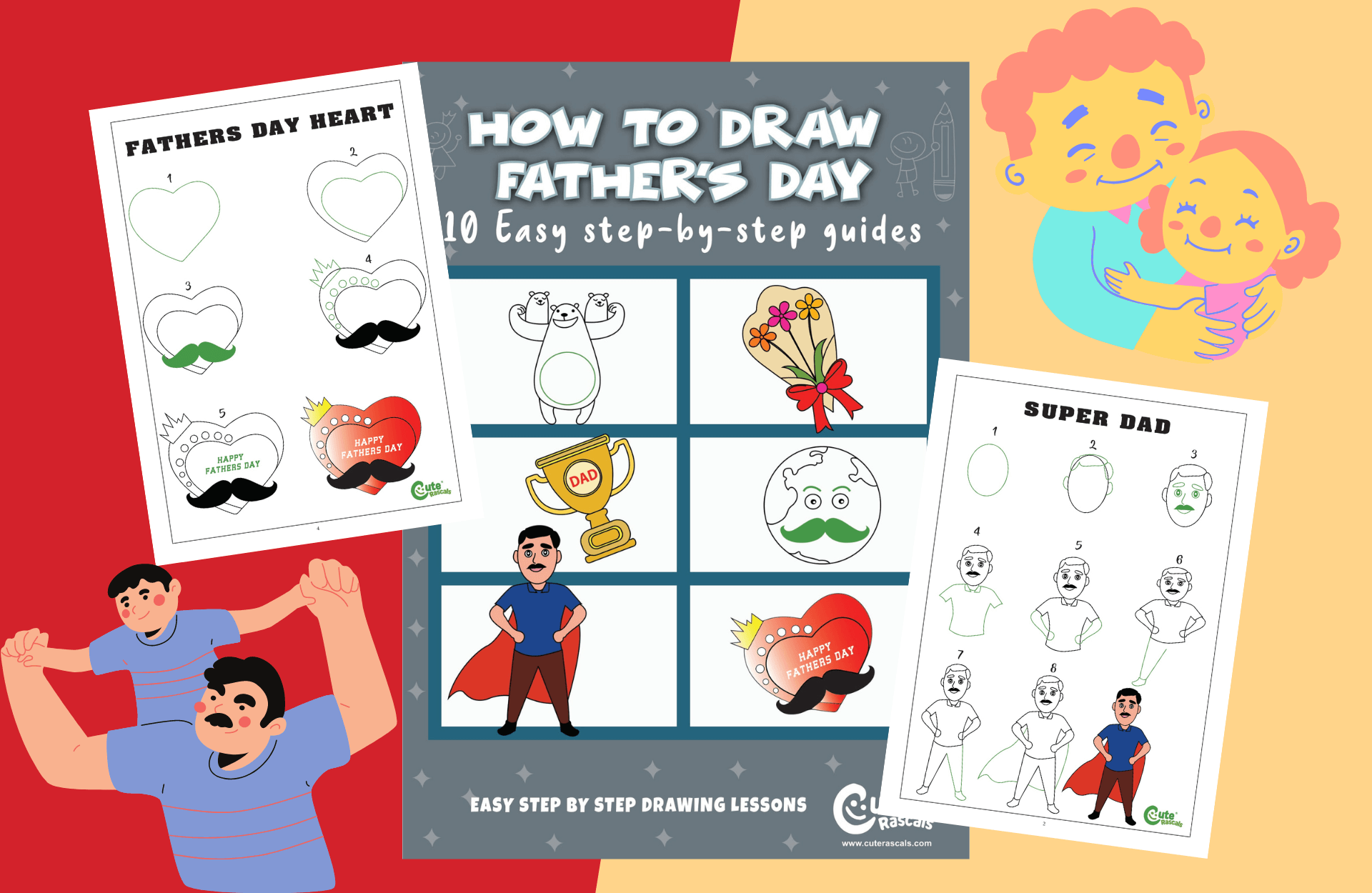 10 Easy Father'S Day Drawings For Kids That Make The Perfect Gift