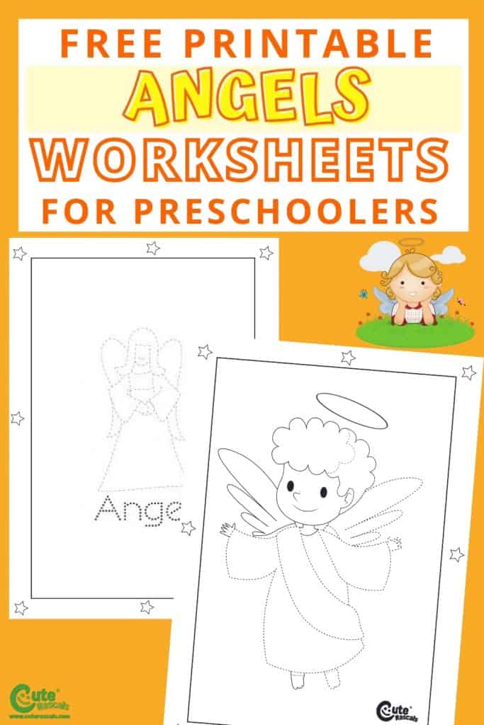 Free printable angels worksheets for kids