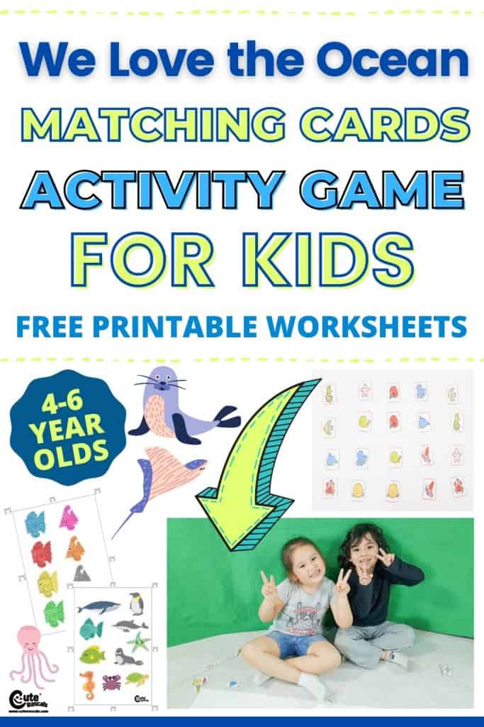 We love the ocean activity games for kids with free printable worksheets