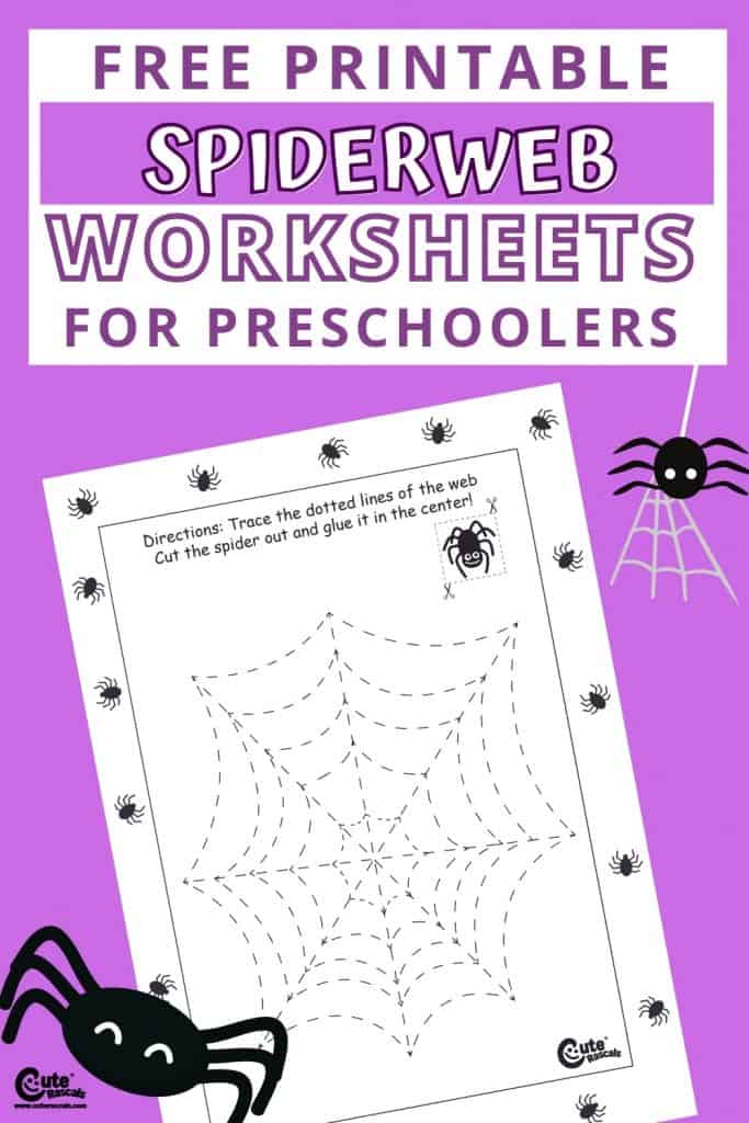 Free printable spiderweb worksheet