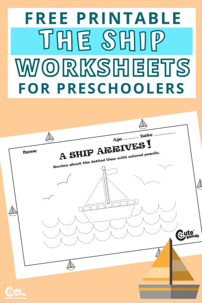 Free printable boat worksheets. Thanksgiving mayflower for preschoolers