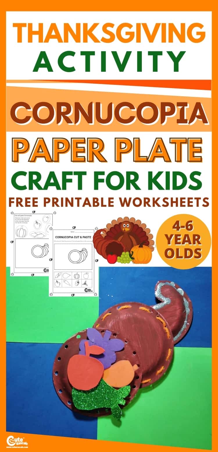Thanksgiving cornucopia craft Thanksgiving craft for kids
