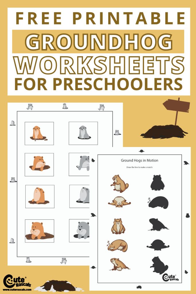 Ground hogs day free printable worksheets