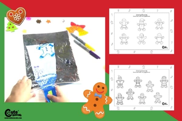 Light Up the Cookies Easy Kids Drawing Activity with Printable Worksheets (4-6 Year Olds)