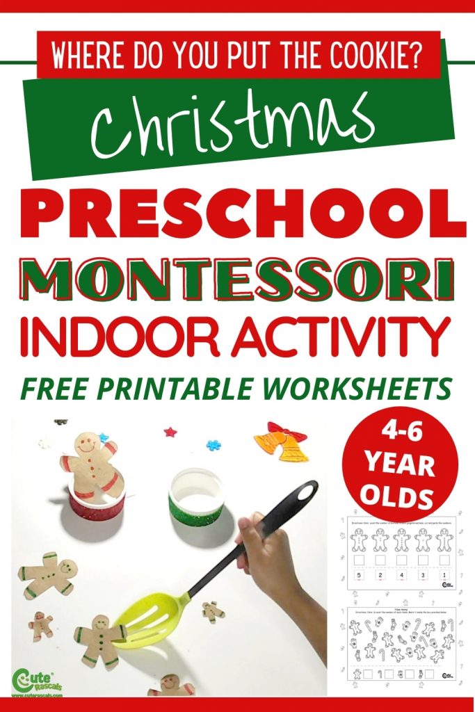 Where do you put the cookie? Christmas activities for preschoolers