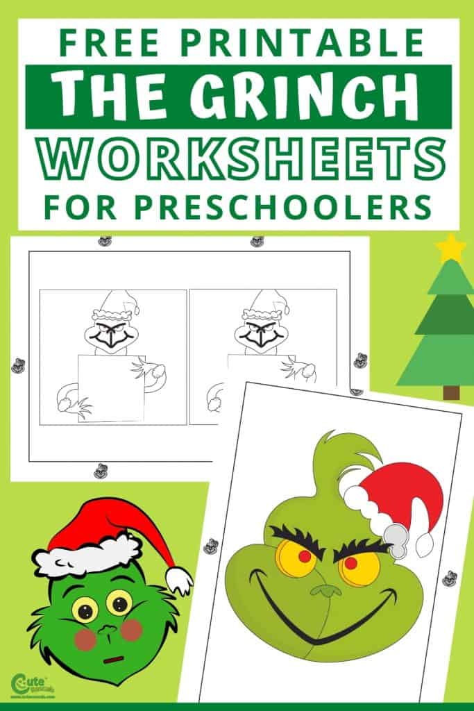 Free printable Grinch worksheets