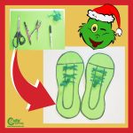 Grinch Shoes Christmas Crafts for Kids Fine Motor Skills Montessori Worksheets (4-6 Year Olds)