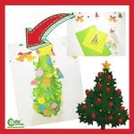 Easy Paper Christmas Tree Craft for Kids Handcraft Worksheets (4-6 Year Olds)