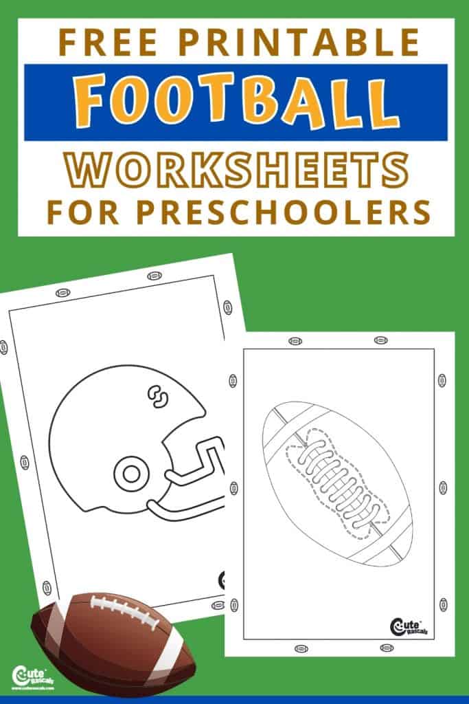 Free printable football worksheets for kids