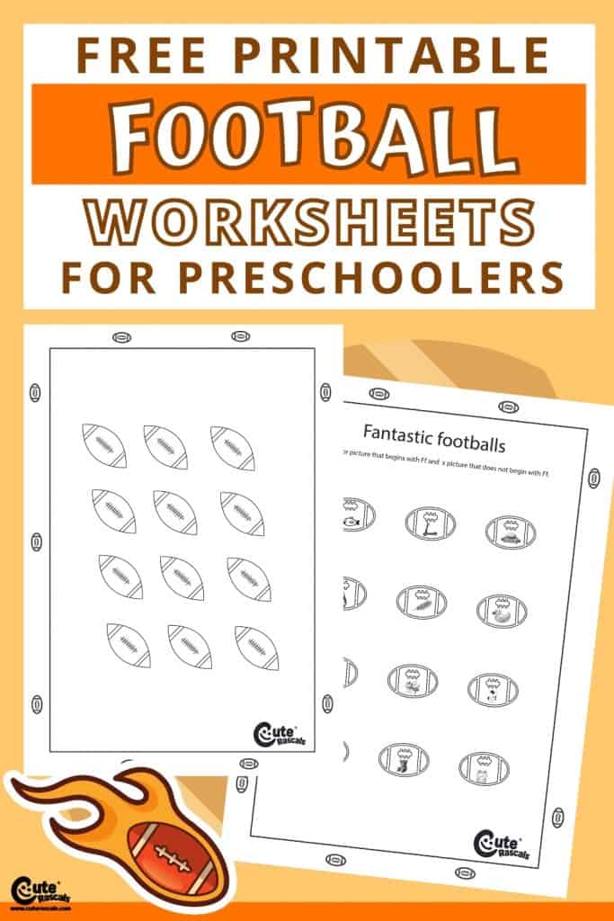 Free printable football worksheets for kids