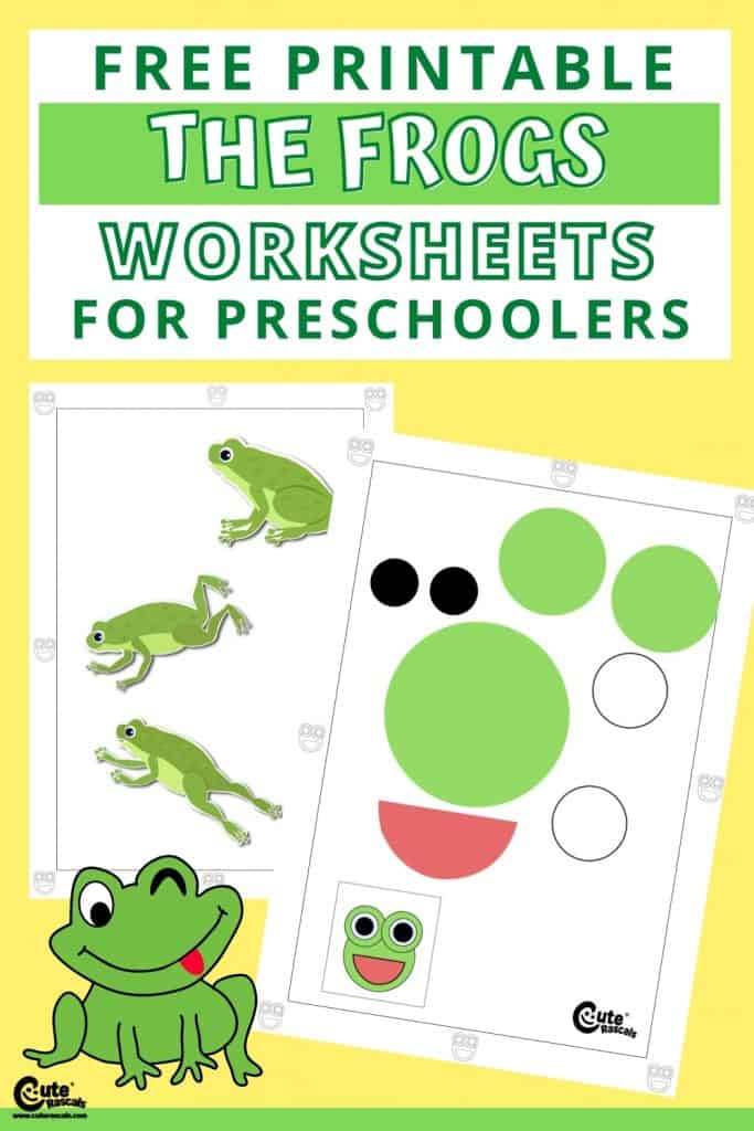 Free printable frog worksheets