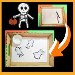 Skeleton Fun Halloween Games for Preschoolers Montessori Worksheets (4-6 Year Olds)