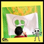 Hungry Skeleton Halloween Games for Kids Craft Gross Motor Skills Worksheets (4-6 Year Olds)