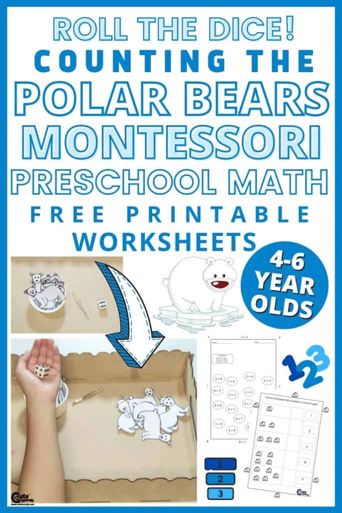 How many polar bears fun math game for preschool