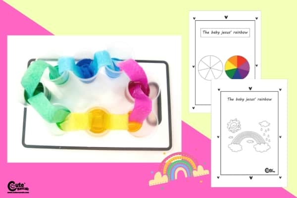 Rainbow of Baby Jesus STEM Easter Science Experiments Worksheets (4-6 Year Olds)